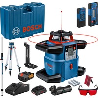 Bosch GRL 600 CHV Nivel giratorio 60 m 630-650 nm, Láser rotativo azul, 60 m, 1,5 mm/m, 8,5°, 600 m, 600 RPM, Horizontal/Vertical