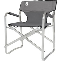 Coleman Aluminium Deck Chair, Silla gris/Plateado