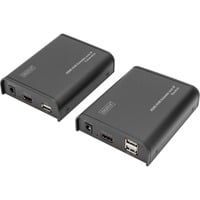 Digitus Set de Extensor KVM HDMI IP, Switch KVM 