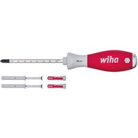 Wiha Juego de punzones para agujeros de taco SoftFinish, Destornillador rojo/Gris