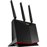 ASUS 4G-AC86U router inalámbrico Gigabit Ethernet Doble banda (2,4 GHz / 5 GHz) Negro negro/Rojo, Wi-Fi 5 (802.11ac), Doble banda (2,4 GHz / 5 GHz), Ethernet, 3G, Negro, Router de sobremesa