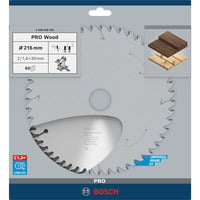 Bosch 2 608 640 433 no categorizado, Hoja de sierra Madera, 21,6 cm, 3 cm, 1,4 mm, 2 mm, ATB (Biselado alterno)