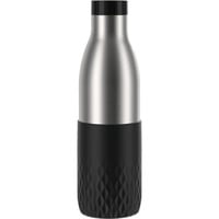 Emsa Bludrop Sleeve N3111100 bidón de agua Uso diario 700 ml Acero inoxidable Negro, Acero inoxidable, Botella thermo negro, 700 ml, Uso diario, Negro, Acero inoxidable, Acero inoxidable, 12 h, 6 h