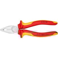 KNIPEX KP-0306180 Alicates, Alicates combi rojo/Amarillo, Rojo/Amarillo, 18 cm, 264 g