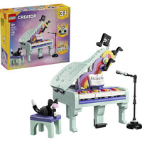 LEGO Creator Piano decorativo 3 en 1 con gato, Juegos de construcción 