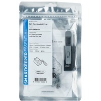 SMARTKEEPER ESSENTIAL Cerradura de puerto RJ11 (MNL04) + Llave de bloqueo Mini (U04), Cerradura insertable 
