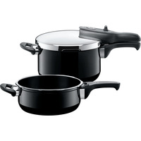 Silit Set de ollas a presión Silargan Sicomatic t-Plus, Conjunto de ollas negro