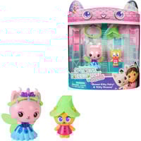 Spin Master Gabby's Dollhouse: La película - Set de figuras Reina Kitty Hada y Gatito Gnomo, Muñecos 