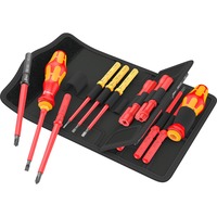 Wera Kraftform Kompakt VDE 18 Universal 2 Tool Finder, 18 piezas, Destornillador rojo/Amarillo