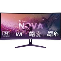 Arozzi AZ-NO-34T2K165, Monitor de gaming lila