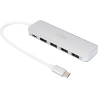 Digitus DA-70242-1, Hub USB plateado