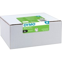Dymo LW etiquetas de dirección multiusos auténticas | 32 mm × 57 mm | 6 rollos de 1000 etiquetas con reverso fácil de retirar (6000 unidades) | autoadhesivas | para etiquetadoras LabelWriter blanco, Blanco, Etiqueta para impresora autoadhesiva, Papel, Permanente, LabelWriter, 3,2 cm