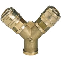 EINHELL Distribuidor de aire comprimido, 2x acoplamiento rápido > R 3/8" IG 