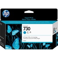 HP Cartucho de tinta DesignJet 730 cian de 130 ml Rendimiento estándar, Tinta a base de colorante, 130 ml, 1 pieza(s)