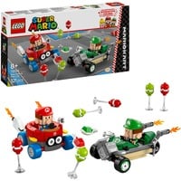 LEGO Super Mario Mario Kart™: Bebé Mario vs. Bebé Luigi, Juegos de construcción Juego de construcción, 8 año(s), Plástico, 321 pieza(s), 387 g