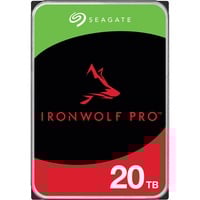 Seagate IronWolf Pro ST20000NT001 disco duro interno 20 TB 7200 RPM 256 MB 3.5", Unidad de disco duro 20 TB, 7200 RPM, 256 MB, 3.5"