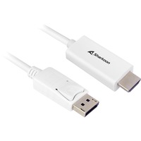 Sharkoon Cable adaptador Displayport 1.2 > HDMI 4K blanco