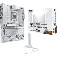 ASUS TUF GAMING X870-PRO WIFI7 W NEO, Placa base blanco, AMD, Zócalo AM5, AMD Ryzen 9000 Series, AMD Ryzen 8000 Series, AMD Ryzen 7000 Series, DDR5-SDRAM, 256 GB, DIMM