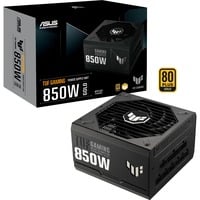 ASUS TUF Gaming 850W Gold unidad de fuente de alimentación 24-pin ATX ATX Negro, Fuente de alimentación de PC negro, 850 W, 100 - 240 V, 130 W, 850 W, 130 W, 9,6 W