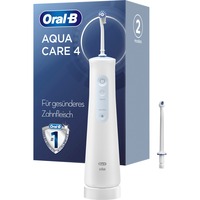 Braun AquaCare 4 Irrigador oral, Limpieza bucal blanco, Blanco, Irrigador dental inalámbrico, Cepillo dental oscilante, Botones, Batería, 159 mm
