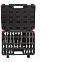 GEDORE puntas de destornillador rojas 1/2" XZN, Llave de tubo negro/Rojo