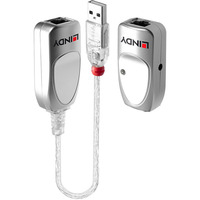 Lindy Extensor USB 1.1 Cat.6 plateado