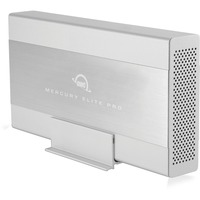 OWC Mercury Elite Pro Carcasa de disco duro/SSD Plata 3.5", Caja de unidades blanco, Carcasa de disco duro/SSD, 3.5", SATA, Serial ATA II, Serial ATA III, 3 Gbit/s, Conexión USB, Plata