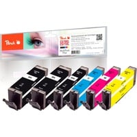 Peach 0F319856 cartucho de tinta 6 pieza(s) Compatible Negro, Magenta, Amarillo, Cian Negro, Magenta, Amarillo, Cian, 11 ml, 6 pieza(s), Multipack