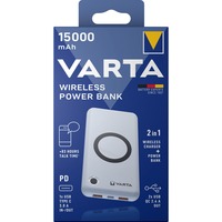 Varta Wireless Powerbank 15.000, Banco de potencia blanco
