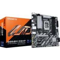GIGABYTE B860M D3HP Placa base - CPUs Intel Core Ultra, VRM de 4+1+2+1 fases, hasta 9066MHz DDR5, 2xPCIe 4.0 M.2, LAN GbE, USB 3.2 Gen 1 VRM de 4+1+2+1 fases, hasta 9066MHz DDR5, 2xPCIe 4.0 M.2, LAN GbE, USB 3.2 Gen 1, Intel, LGA 1851 (Socket V1), Intel Core Ultra (Serie 1), Intel Core Ultra (Series 2), LGA 1851, DDR5-SDRAM, 256 GB
