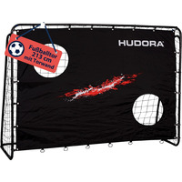 HUDORA Portería de fútbol entrenador con muro de portería negro
