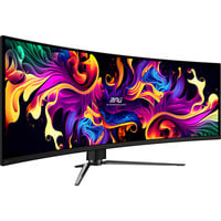 MSI MPG 491CQPDE QD-OLED pantalla para PC 124,5 cm (49") 5120 x 1440 Pixeles Dual QHD Negro, Monitor de gaming negro, 124,5 cm (49"), 5120 x 1440 Pixeles, Dual QHD, QD-OLED, 0,03 ms, Negro