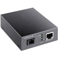 TP-Link TL-FC311A-20 convertidor de medio 1000 Mbit/s Monomodo Negro, Transmisor de audio y video 1000 Mbit/s, IEEE 802.3, IEEE 802.3ab, IEEE 802.3i, IEEE 802.3u, IEEE 802.3x, IEEE 802.3z, Gigabit Ethernet, 10,100,1000 Mbit/s, 1000 Mbit/s, 20000 m