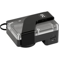 Alphacool Depósito plano Core DDCzero 90, Depósito de expansión negro/Transparente