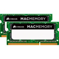Corsair CMSA8GX3M2A1333C9 módulo de memoria 8 GB 2 x 4 GB DDR3 1333 MHz, Memoria RAM 8 GB, 2 x 4 GB, DDR3, 1333 MHz, 204-pin SO-DIMM, Verde, Lite Retail