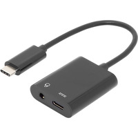 Digitus Adaptador USB-C a USB-C + conector de 3,5 mm negro