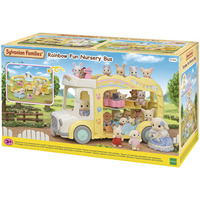 EPOCH Traumwiesen Sylvanian Families - Autobús del jardín de infancia de aventuras Arcoíris, Juegos de construcción 