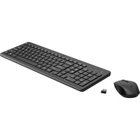 HP Combinación de teclado y ratón inalámbricos 330, Juego de escritorio negro, Completo (100%), RF inalámbrico, Negro, Ratón incluido