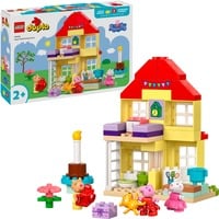 LEGO DUPLO Casa de Cumpleaños de Peppa Pig, Juegos de construcción Juego de construcción, 2 año(s), Plástico, 59 pieza(s), 840 g