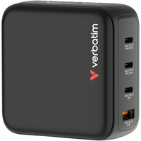 Verbatim Mini cargador GaN con pantalla negro