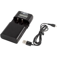 Ansmann Powerline Vario X USB, Cargador negro, Polímero de litio, Ión de litio, Níquel-metal hidruro (NiMH), AA, AAA