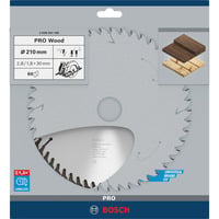 Bosch PRO Wood hoja de sierra circular, Ø 210mm, 60 dientes 