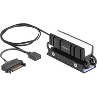 DeLOCK Disipador M.2 para SSD 2280, Cuerpo de refrigeración negro