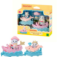 EPOCH Traumwiesen Sylvanian Families - Set de juego parque de atracciones Paseo en olas, Juegos de construcción 