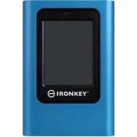 Kingston IronKey 960GB Vault Privacy 80 XTS-AES 256-bit SSD externo cifrado, Unidad de estado sólido azul/Negro, 960 GB, USB Tipo C, 3.2 Gen 1 (3.1 Gen 1), 250 MB/s, Protección mediante contraseña, Azul