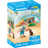 PLAYMOBIL My Life Niño con cobaya, Juegos de construcción 