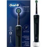Procter & Gamble Vitality Pro Adulto Cepillo dental giratorio Negro, Cepillo de dientes eléctrico negro, Adulto, Cepillo dental giratorio, Cuidados diarios, Sensible, Negro, 2 min, Batería