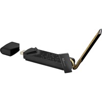 ASUS USB-AX56 WLAN 1775 Mbit/s, Adaptador Wi-Fi negro/Dorado, Inalámbrico, USB, WLAN, 1775 Mbit/s, Negro, Oro