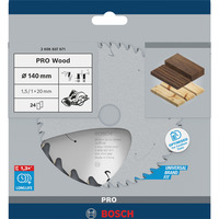 Bosch 2 608 837 671 hoja de sierra circular 14 cm 1 pieza(s) Madera noble, Madera blanda, Madera, 14 cm, 2 cm, 1 mm, 10500 RPM, 1,5 mm