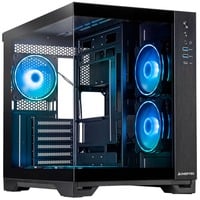 Chieftec Visio GM-30B-TG-OP schwarz Tempered Glass x 2 Cubo Negro, Cajas de torre negro, Cubo, PC, Negro, ATX, micro ATX, Juego, Multi